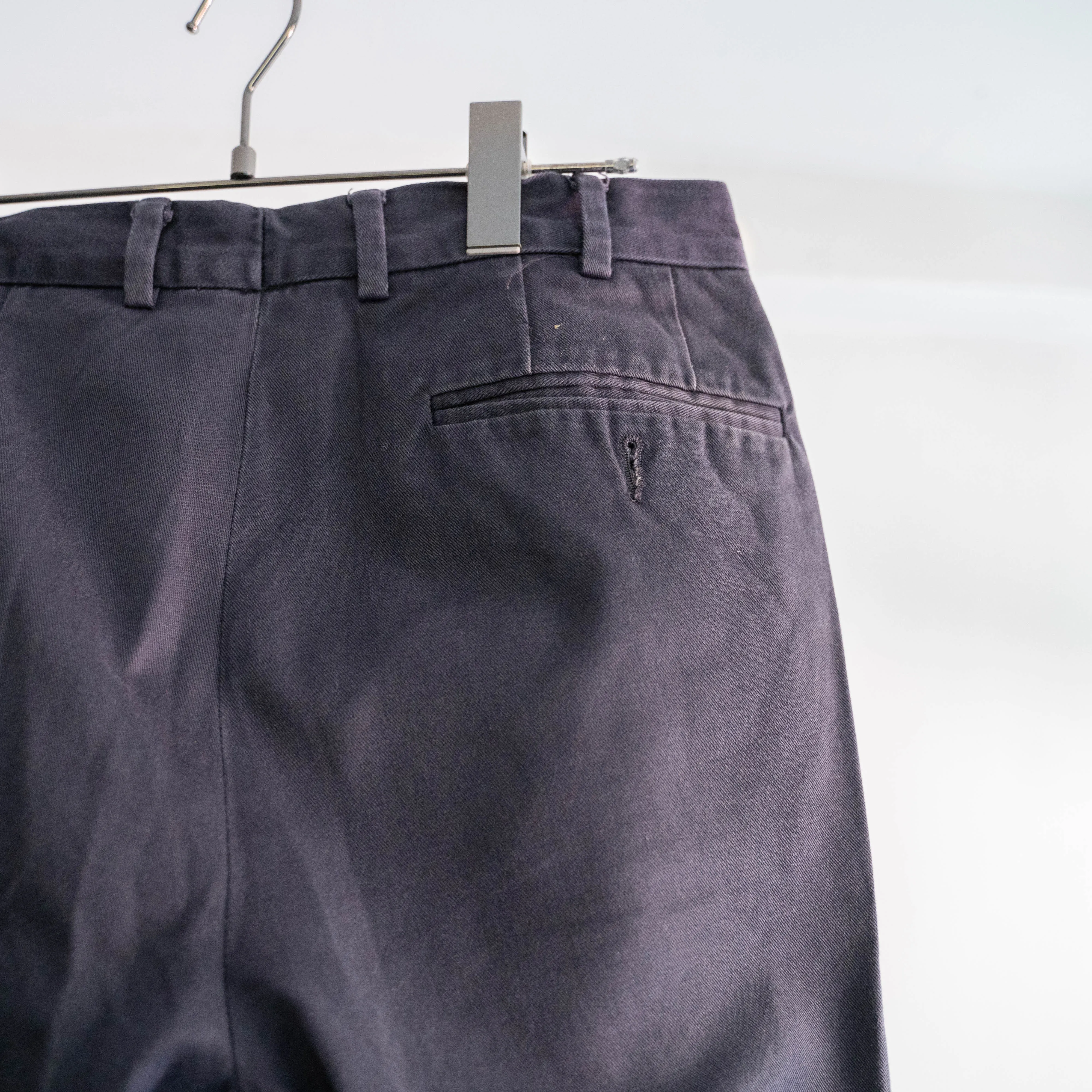 1980-90s Italian military navy chino pants -good fade-