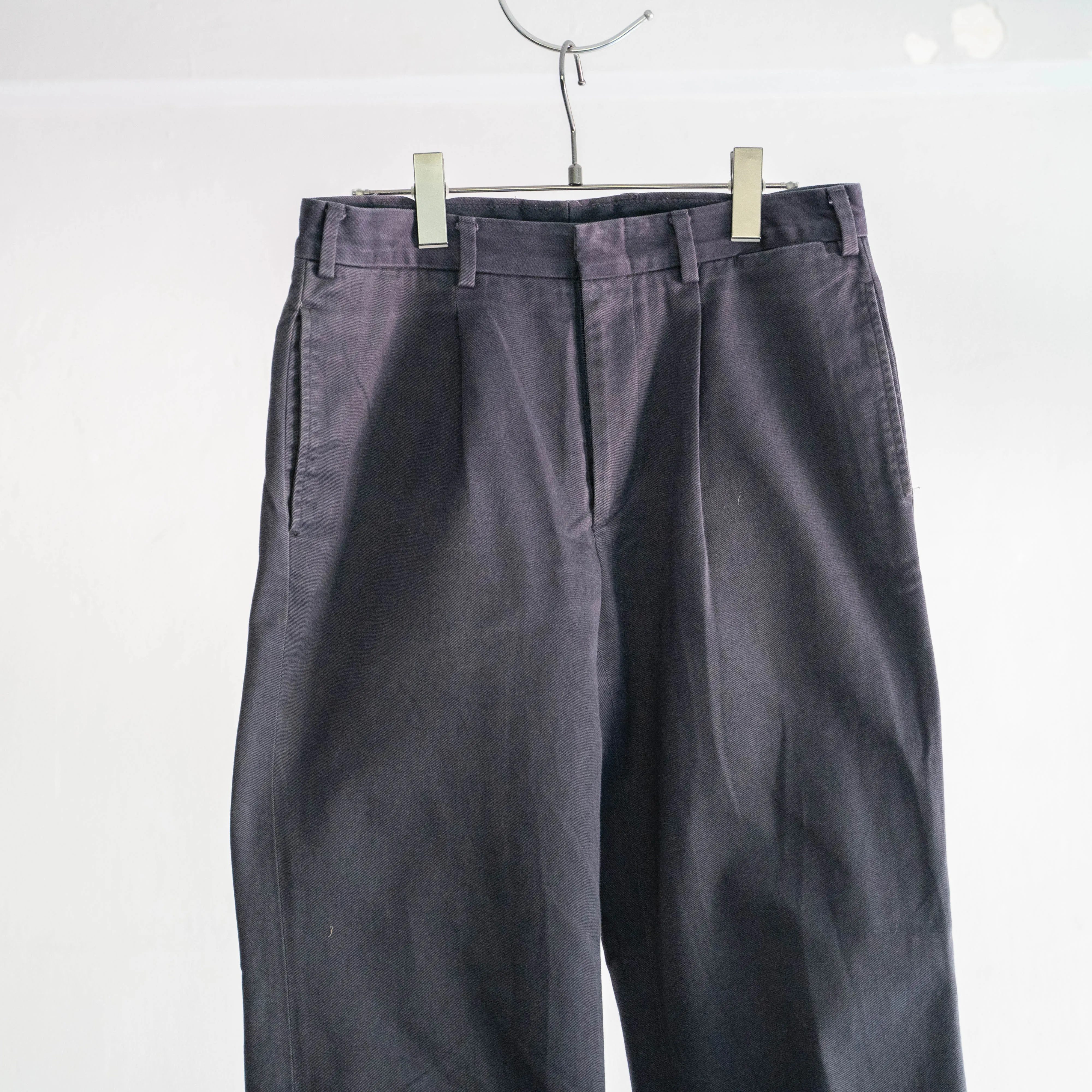 1980-90s Italian military navy chino pants -good fade-
