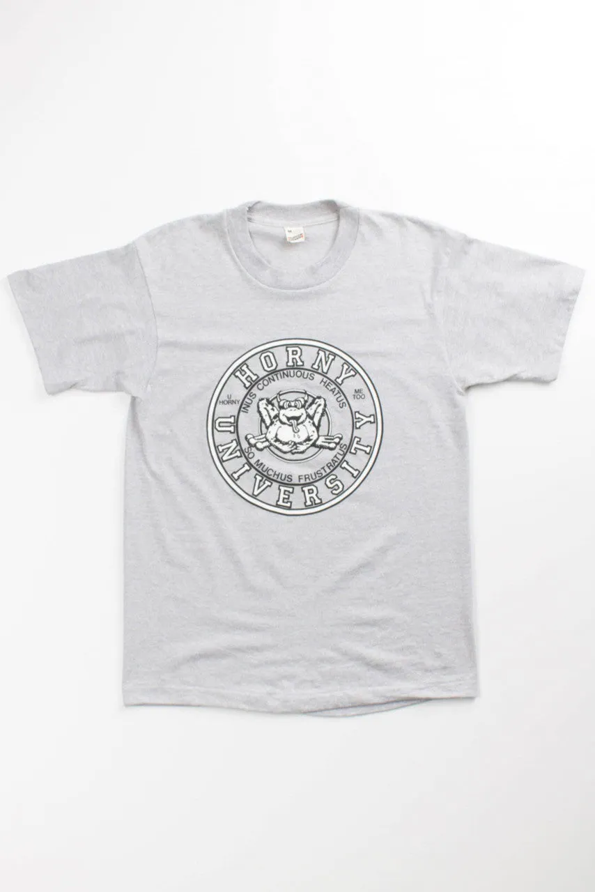 1980s DEADSTOCK University Novelty T-Shirt