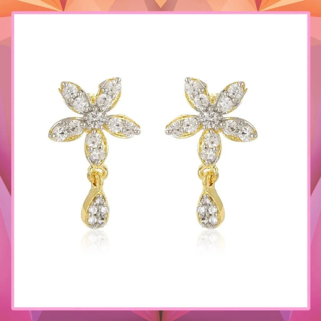 Ad Stone Square Shaped Stud Earrings