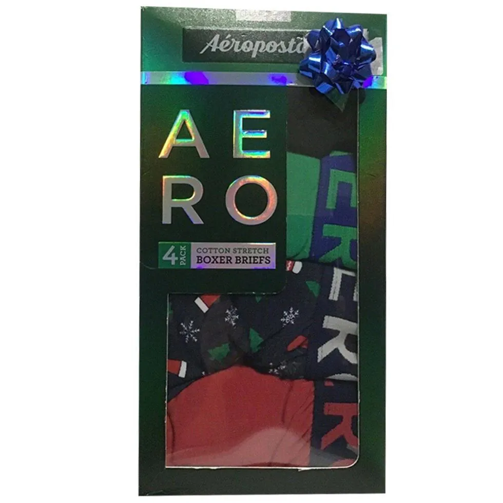 Aeropostale Men's Boxer Briefs Cotton Stretch Underwear (Medium)
