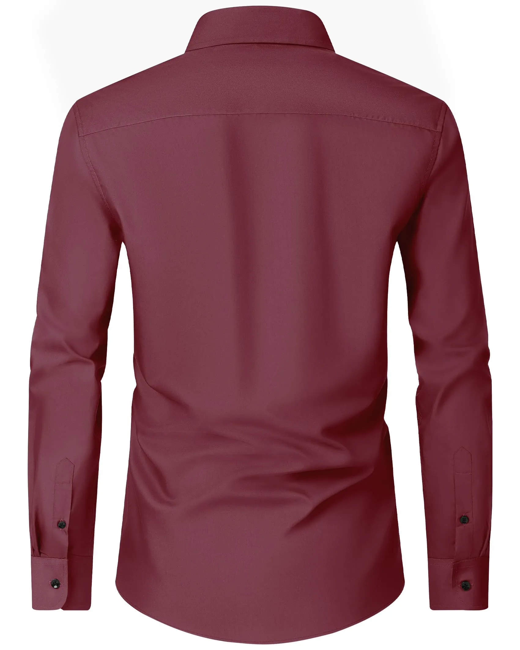 Alimens & Gentle Mens Dress Shirts Long Sleeve Wrinkle-Free Formal Shirts Wedding Dating Business Casual Button Down Shirt