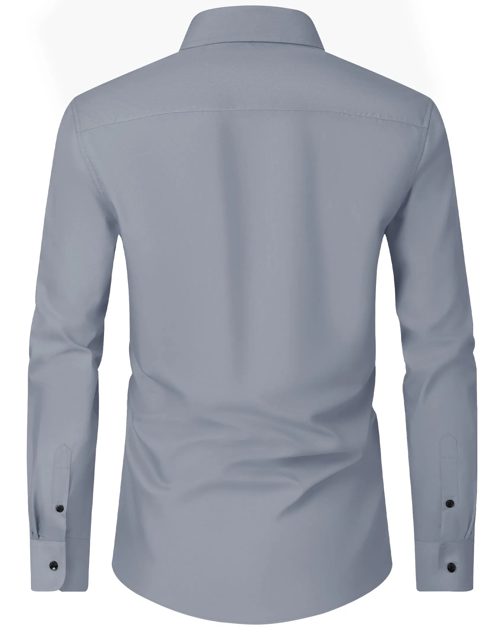 Alimens & Gentle Mens Dress Shirts Long Sleeve Wrinkle-Free Formal Shirts Wedding Dating Business Casual Button Down Shirt