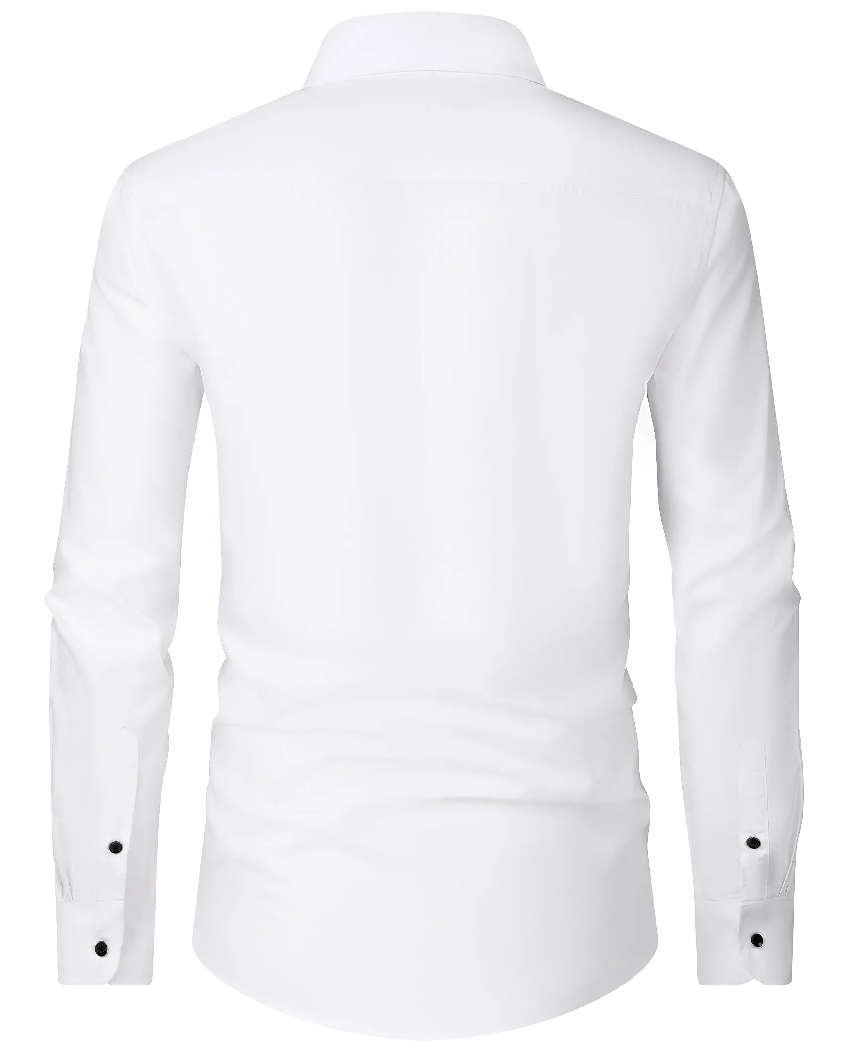 Alimens & Gentle Mens Dress Shirts Long Sleeve Wrinkle-Free Formal Shirts Wedding Dating Business Casual Button Down Shirt