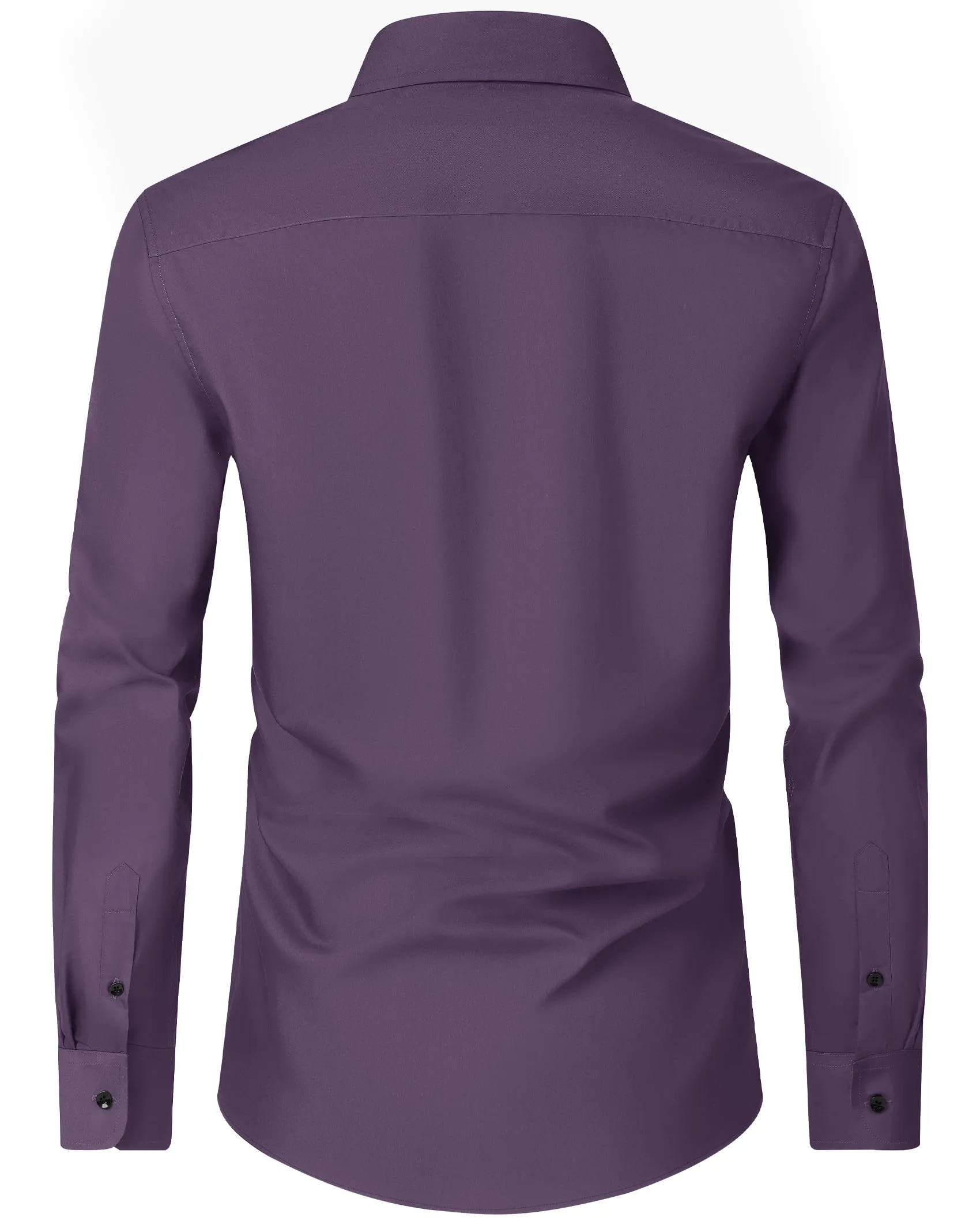 Alimens & Gentle Mens Dress Shirts Long Sleeve Wrinkle-Free Formal Shirts Wedding Dating Business Casual Button Down Shirt