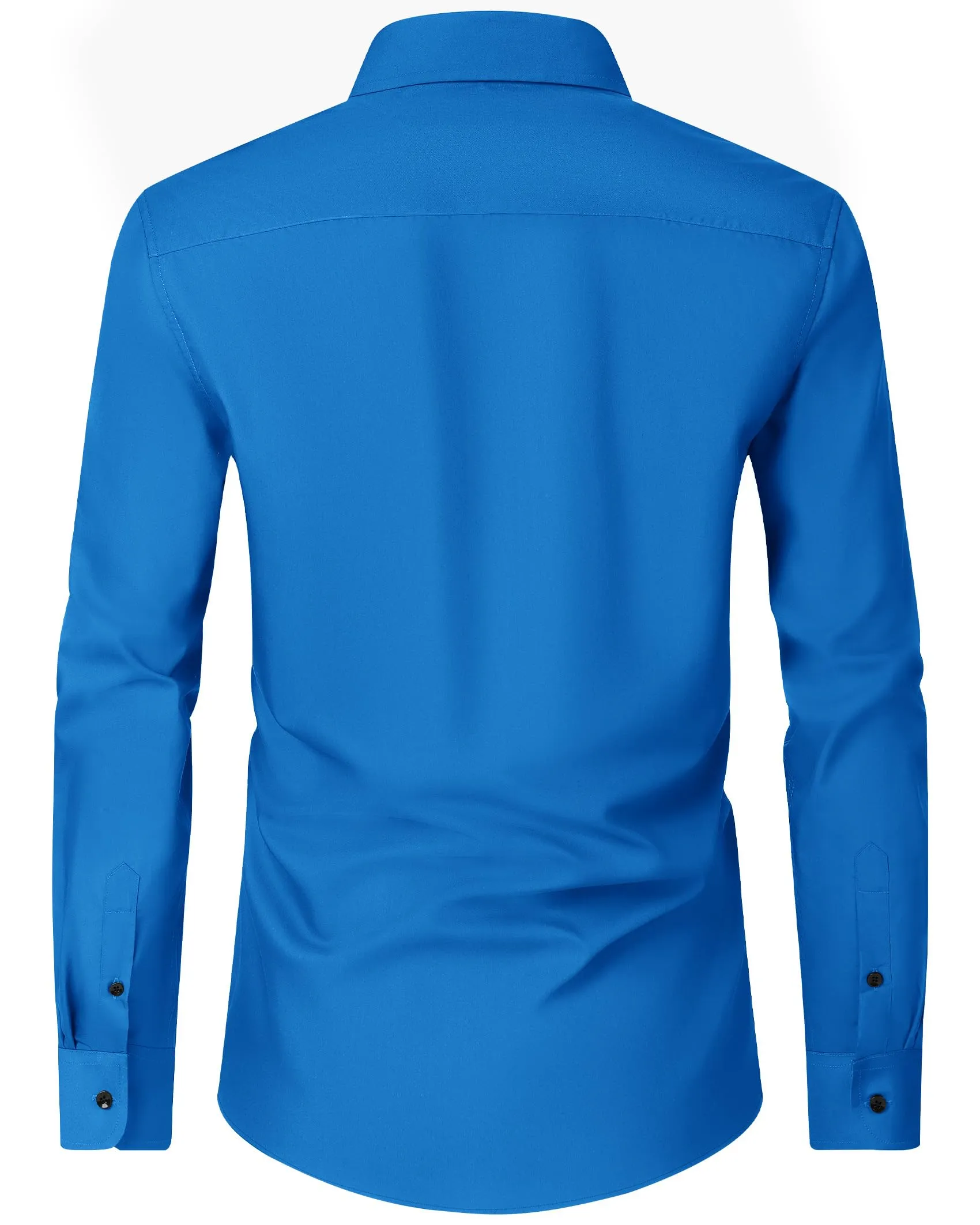 Alimens & Gentle Mens Dress Shirts Long Sleeve Wrinkle-Free Formal Shirts Wedding Dating Business Casual Button Down Shirt