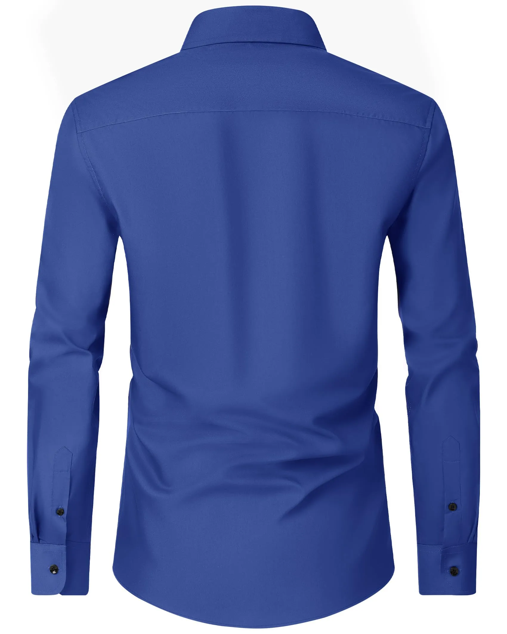 Alimens & Gentle Mens Dress Shirts Long Sleeve Wrinkle-Free Formal Shirts Wedding Dating Business Casual Button Down Shirt