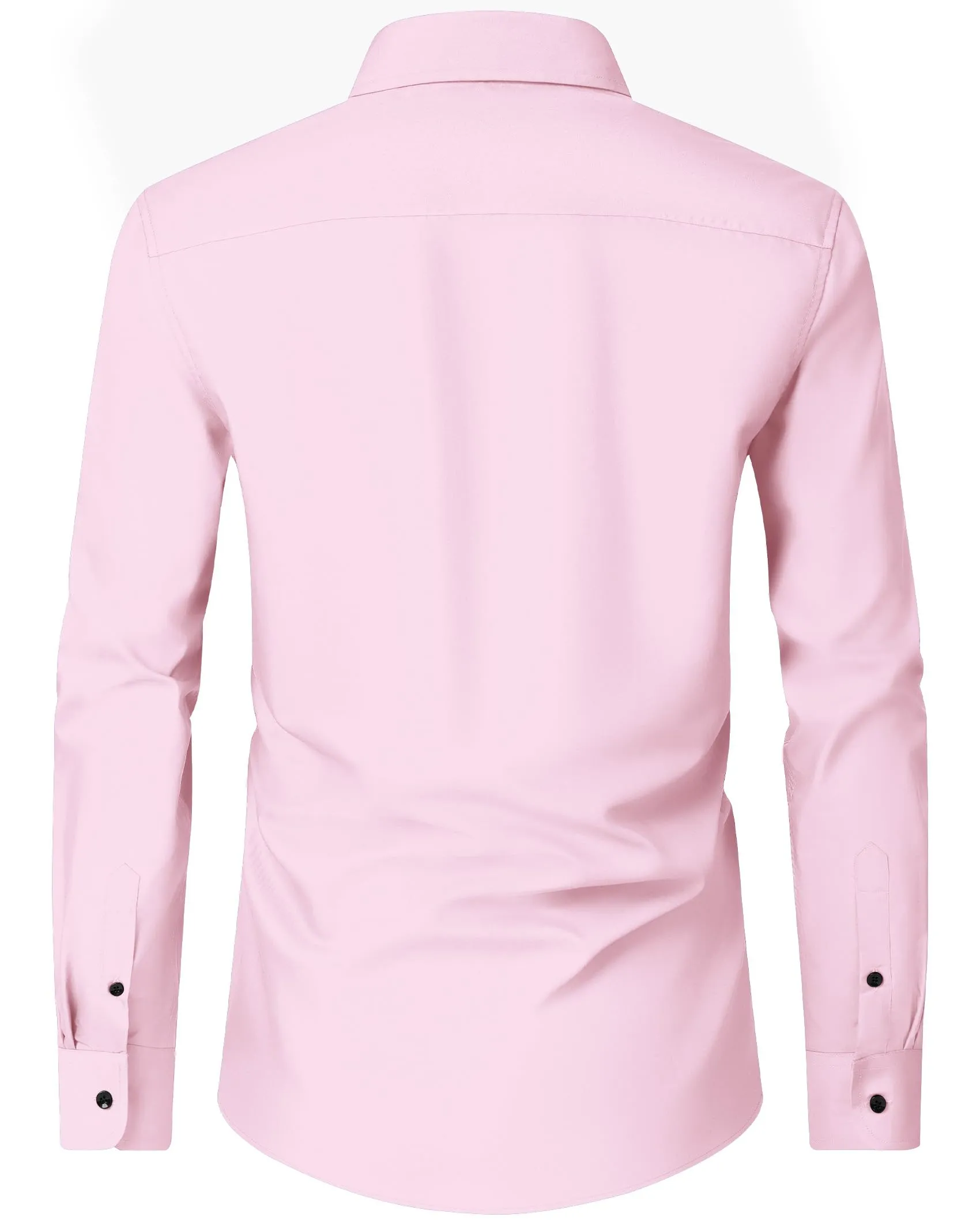 Alimens & Gentle Mens Dress Shirts Long Sleeve Wrinkle-Free Formal Shirts Wedding Dating Business Casual Button Down Shirt