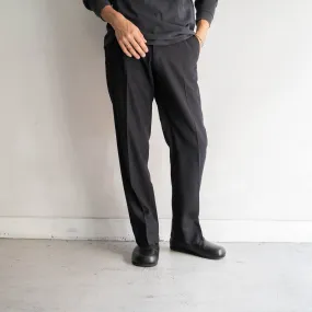 around 1960s Japan vintage dark navy wool slacks -good color pattern-