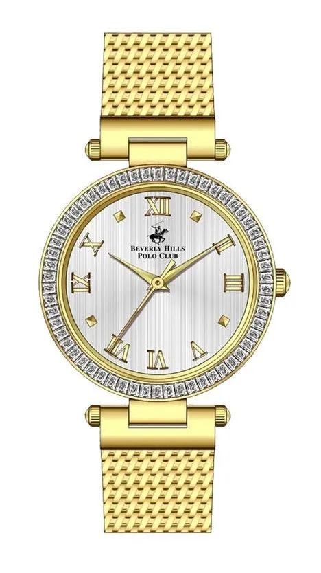Beverly Hills Polo Club Mens Watch BP3105X.230 - Black Leather Strap, Classic Design