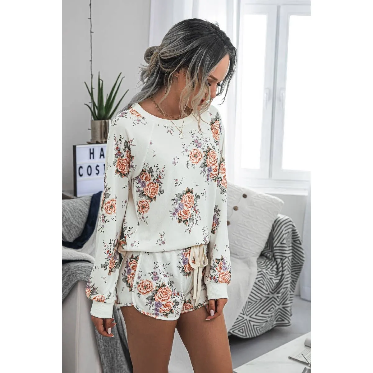 Comfy Round Neck Solid Loungewear