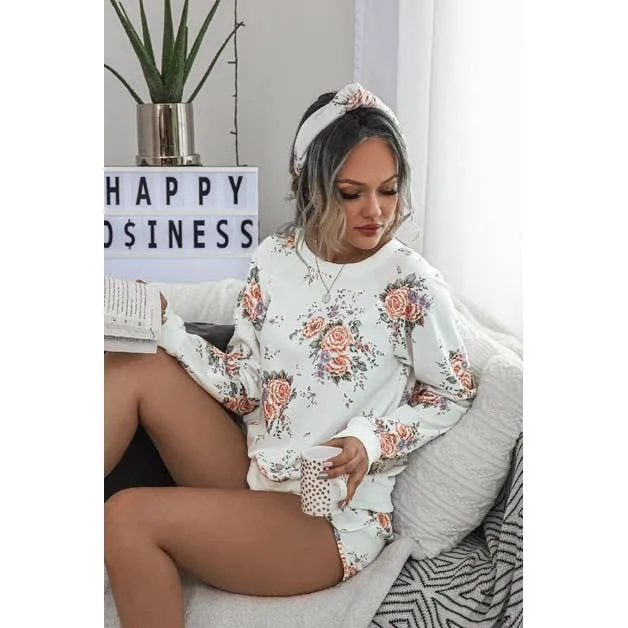 Comfy Round Neck Solid Loungewear