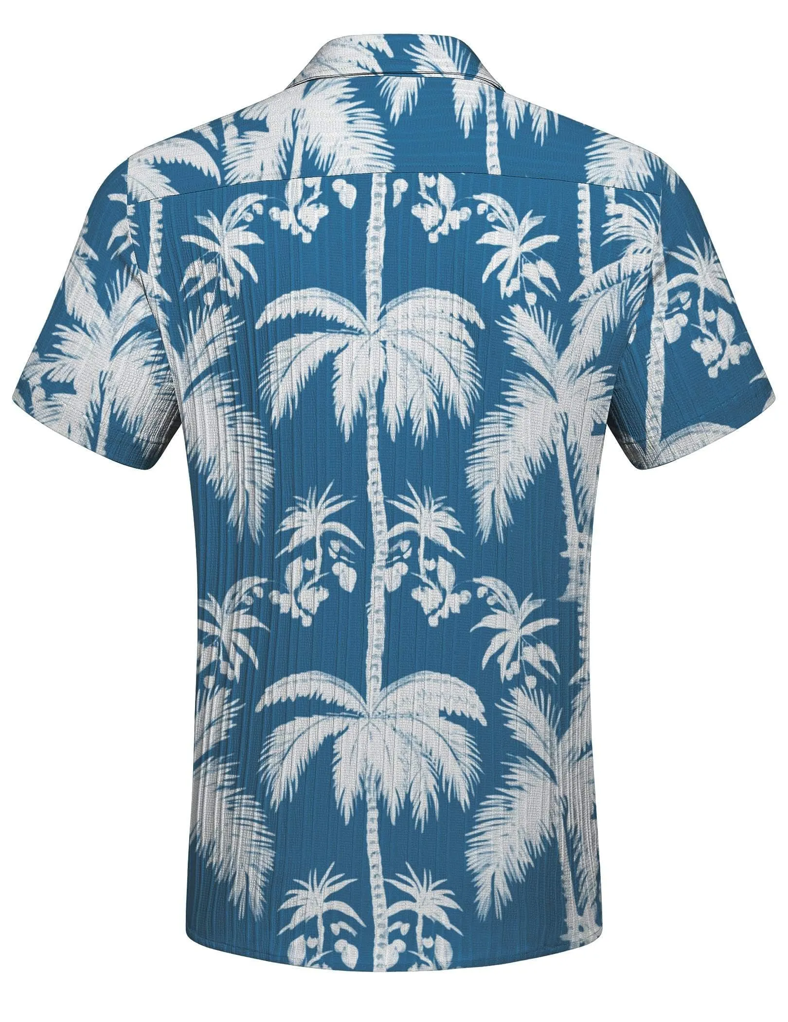 COOFANDY Men's Casual Button Down Shirts Short Sleeve Textured Summer Beach Shirt with Pocket