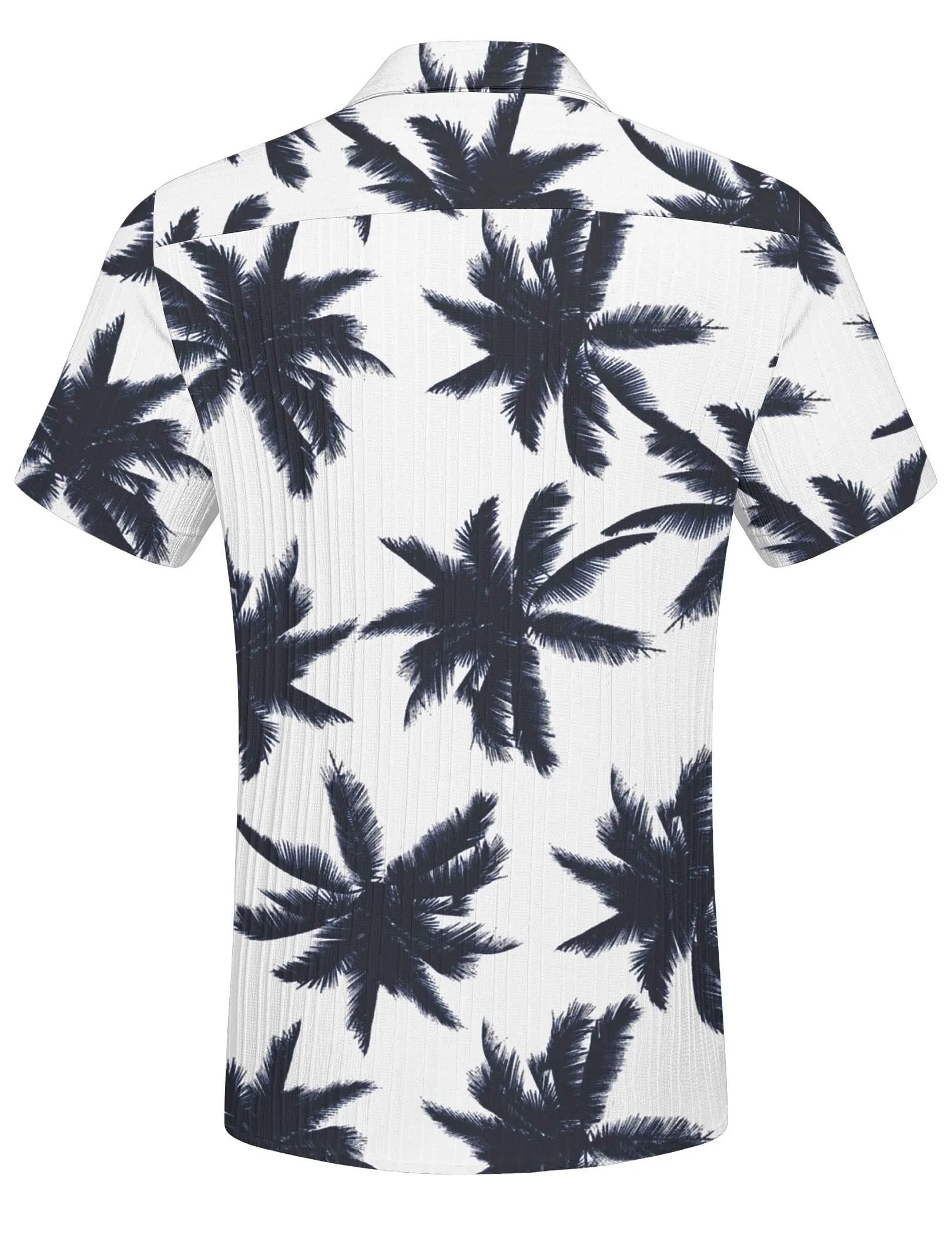 COOFANDY Men's Casual Button Down Shirts Short Sleeve Textured Summer Beach Shirt with Pocket