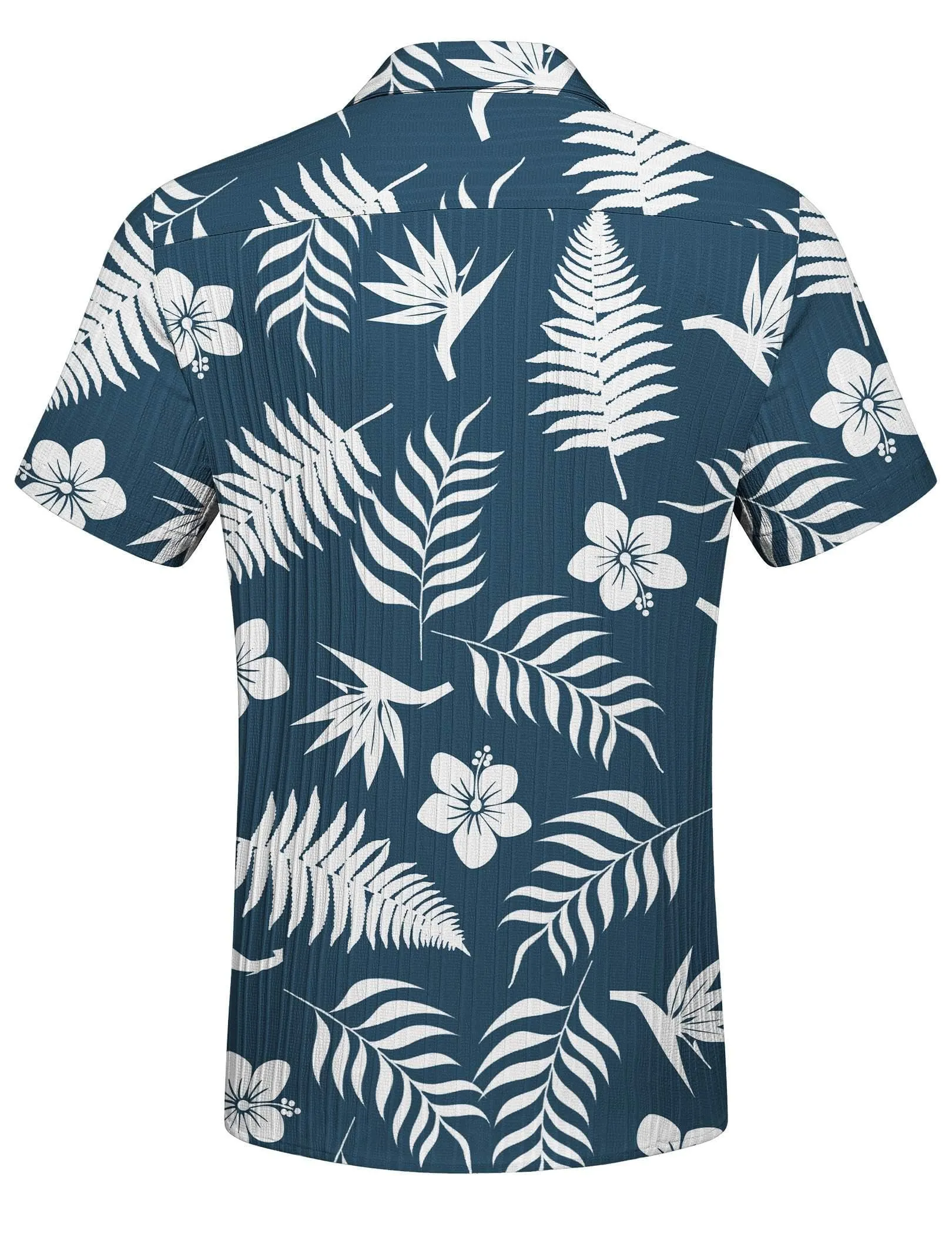 COOFANDY Men's Casual Button Down Shirts Short Sleeve Textured Summer Beach Shirt with Pocket
