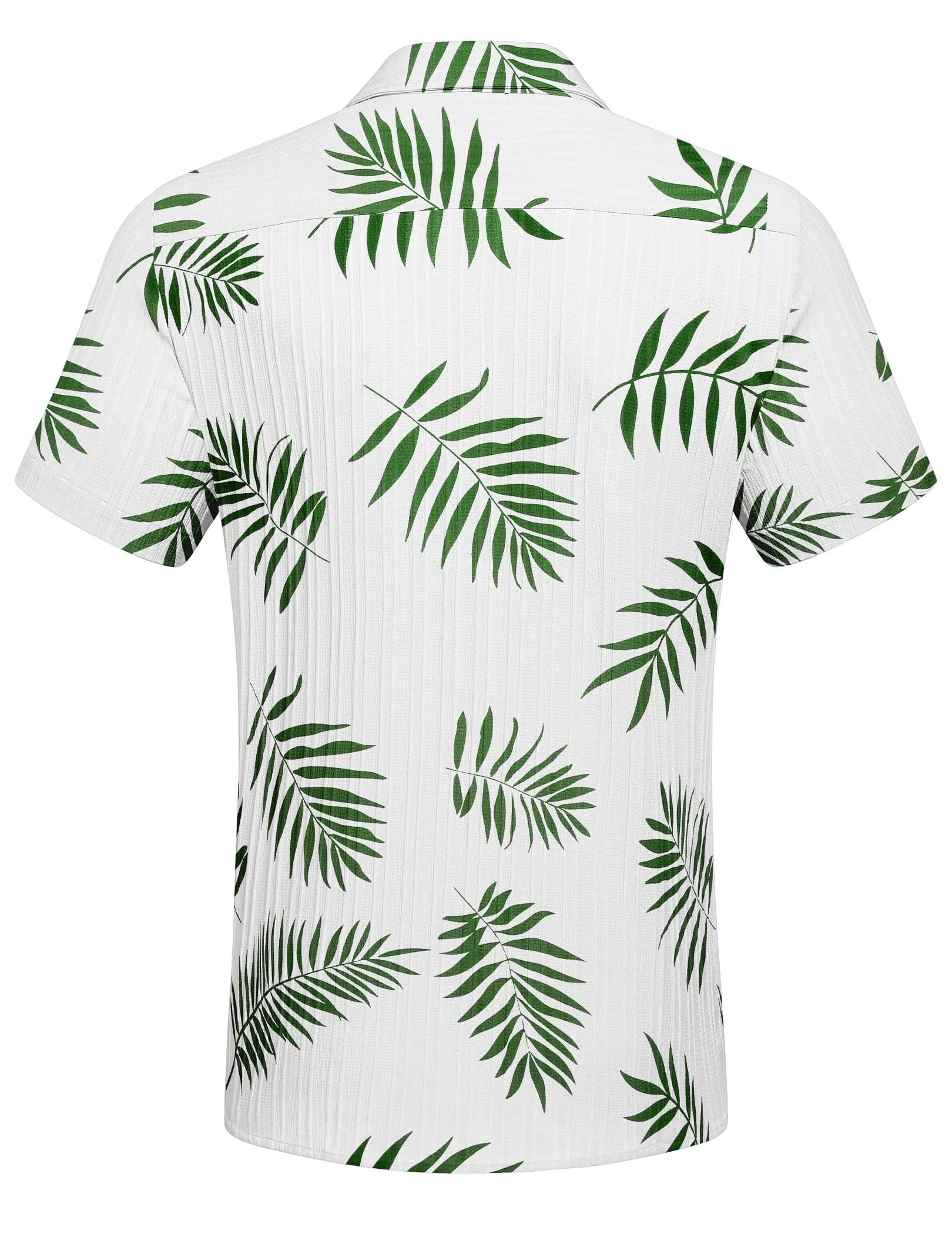 COOFANDY Men's Casual Button Down Shirts Short Sleeve Textured Summer Beach Shirt with Pocket