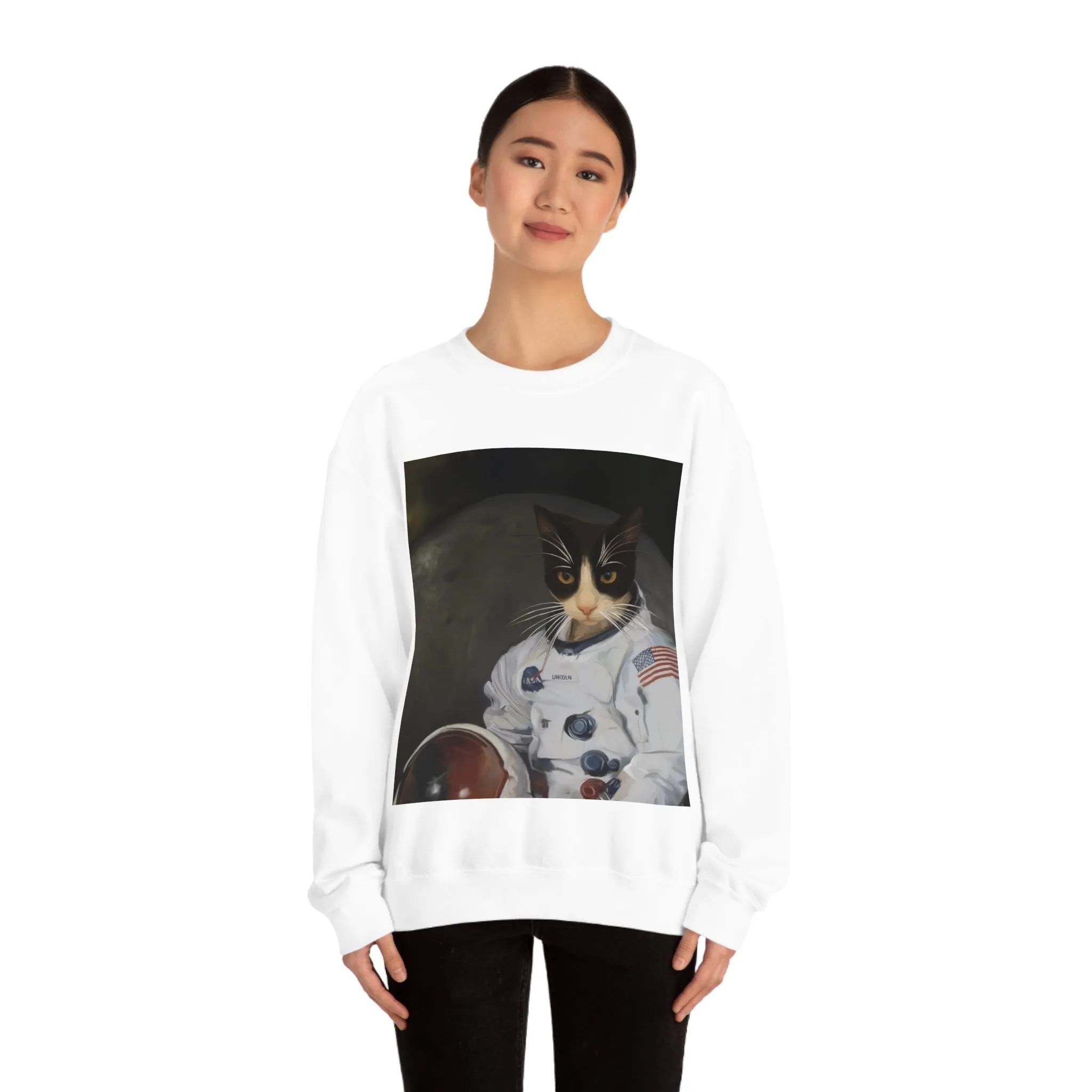 Custom Cat Sweatshirt - The Astronaut