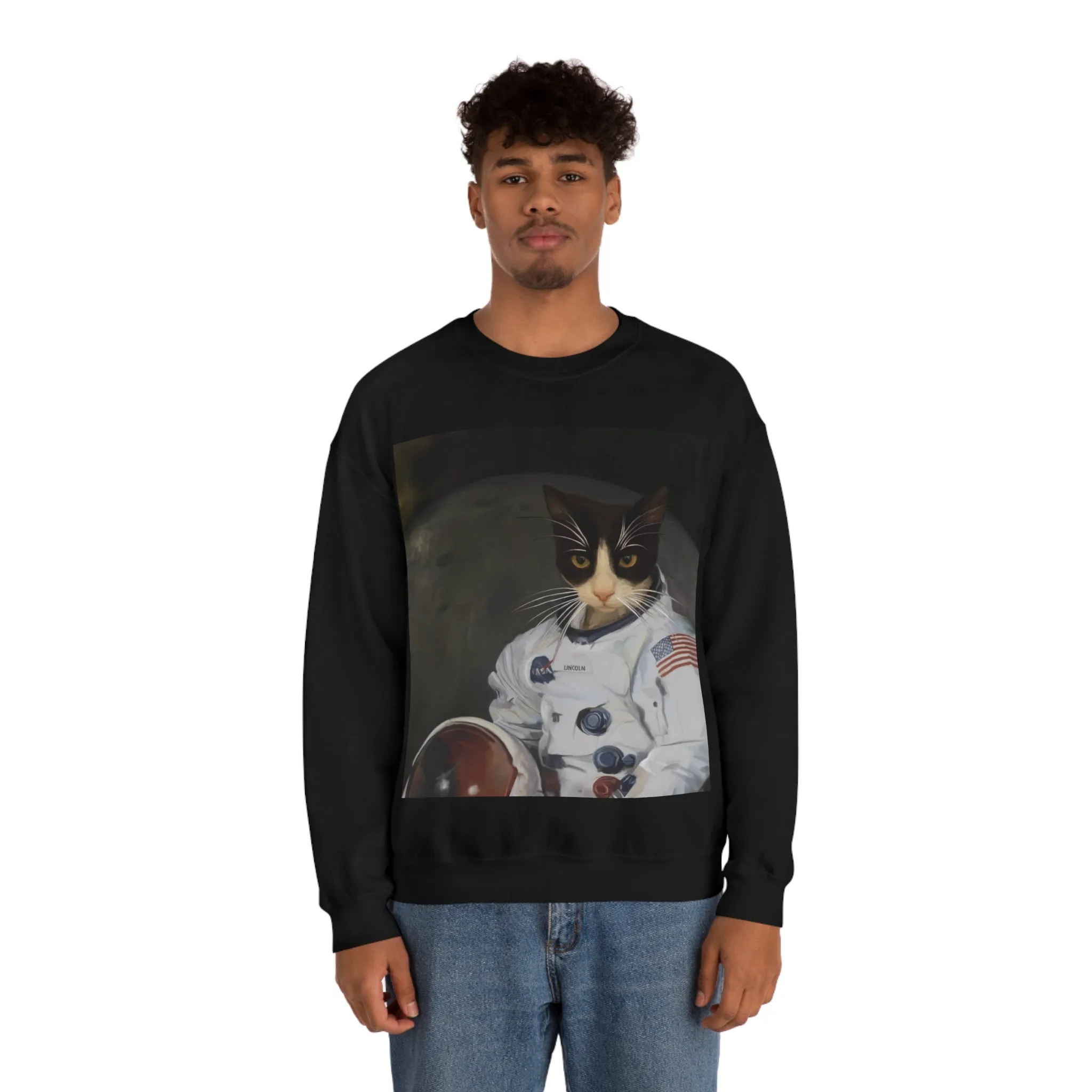 Custom Cat Sweatshirt - The Astronaut