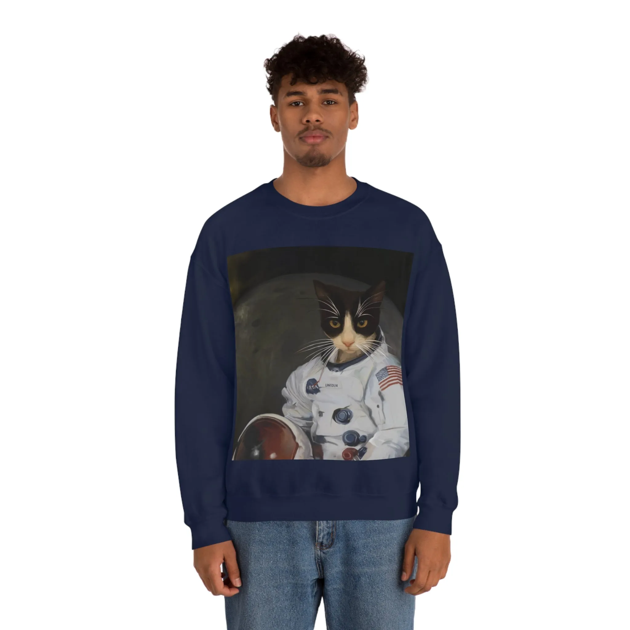 Custom Cat Sweatshirt - The Astronaut