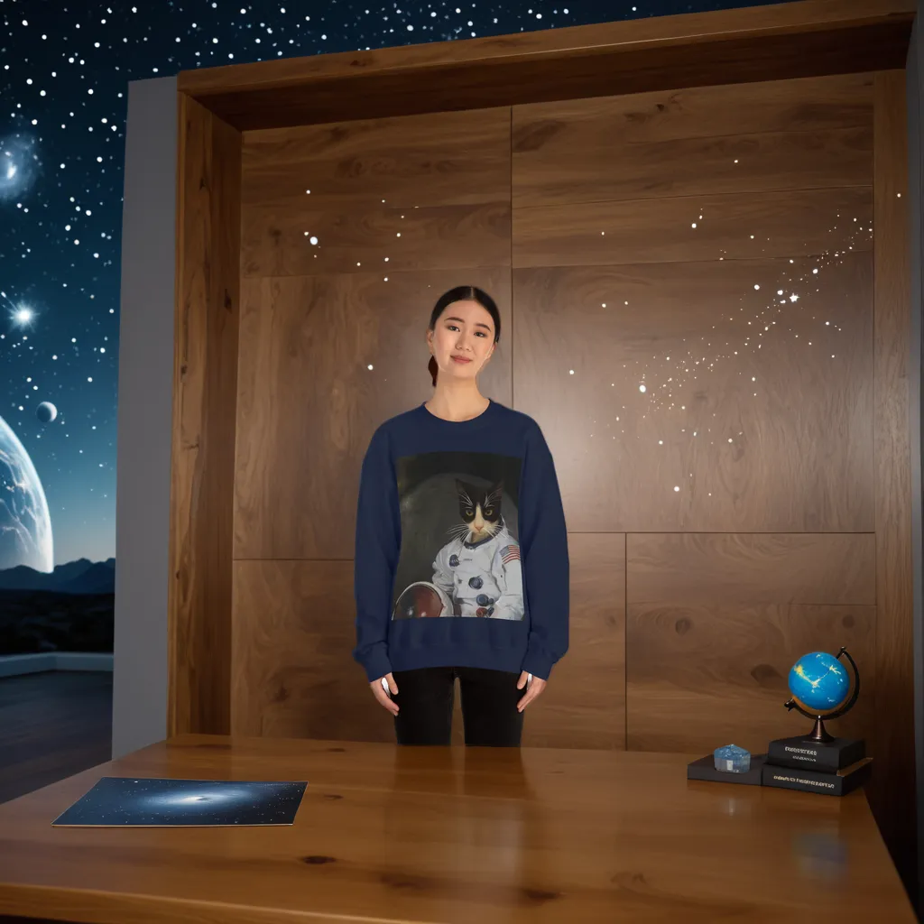 Custom Cat Sweatshirt - The Astronaut