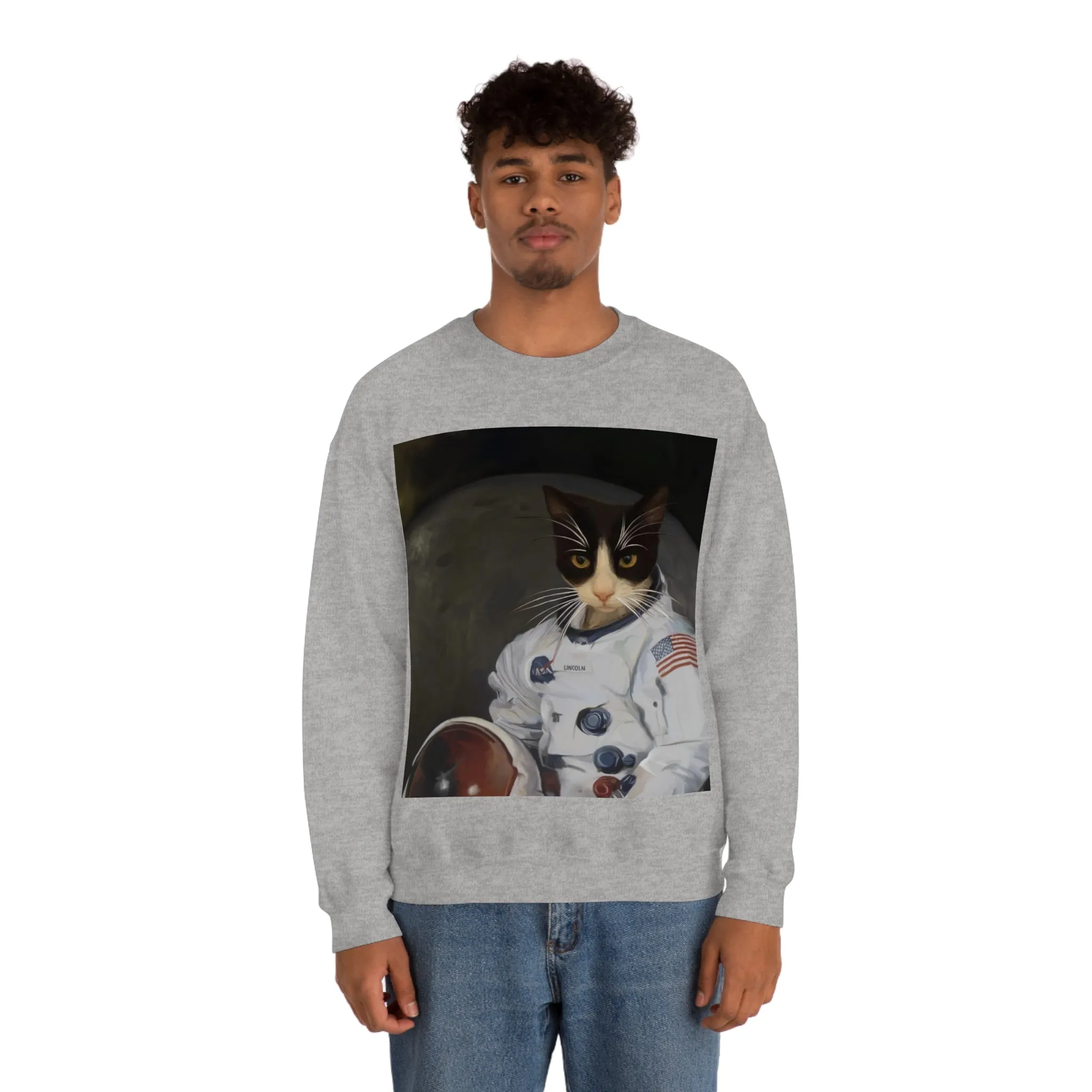Custom Cat Sweatshirt - The Astronaut