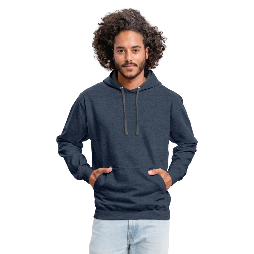 Customizable Unisex Contrast Hoodie add your own photos, images, designs, quotes, texts and more