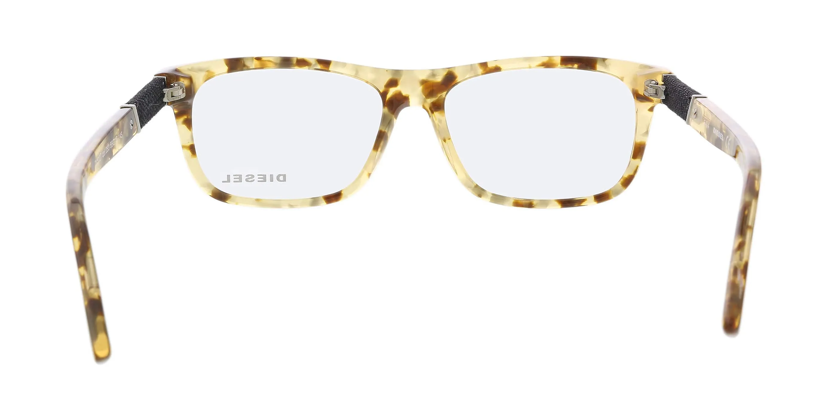 Diesel DL5107 Blonde Havana Modified Square Eyeglasses
