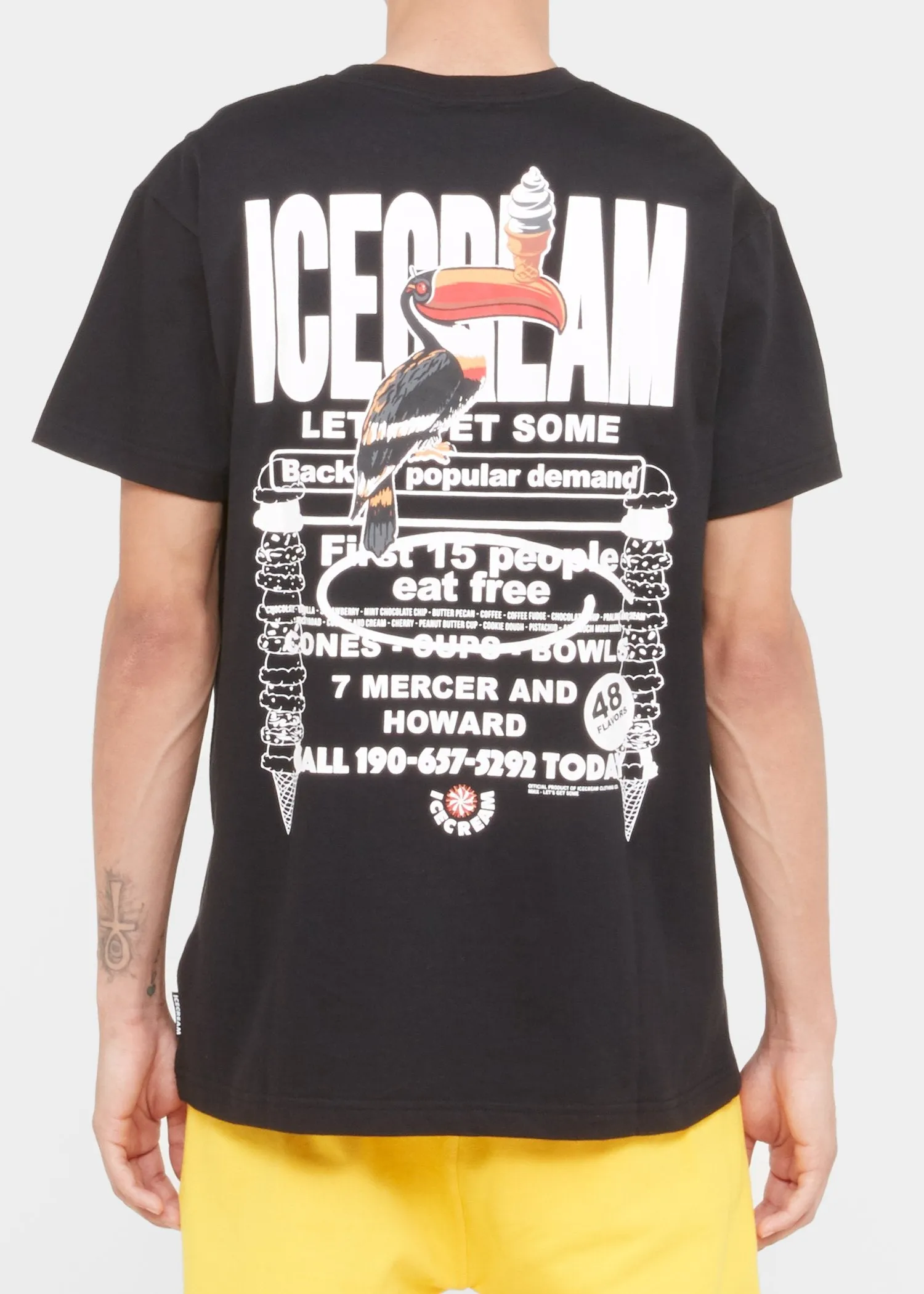 ICECREAM: FLYER SS TEE [BLACK]