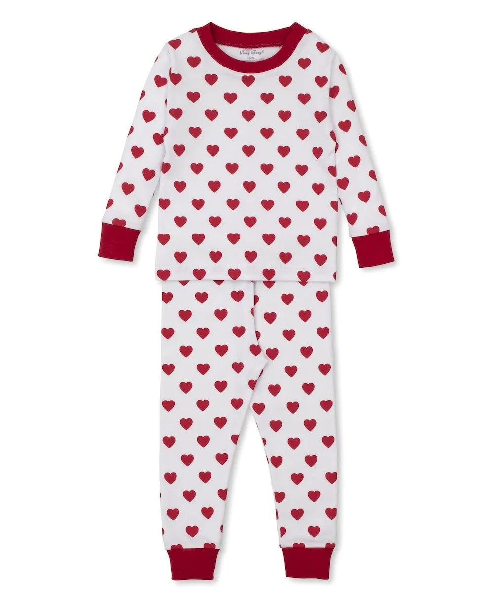Kissy Kissy Red Hearts Be My Valentine Two Piece Pajamas