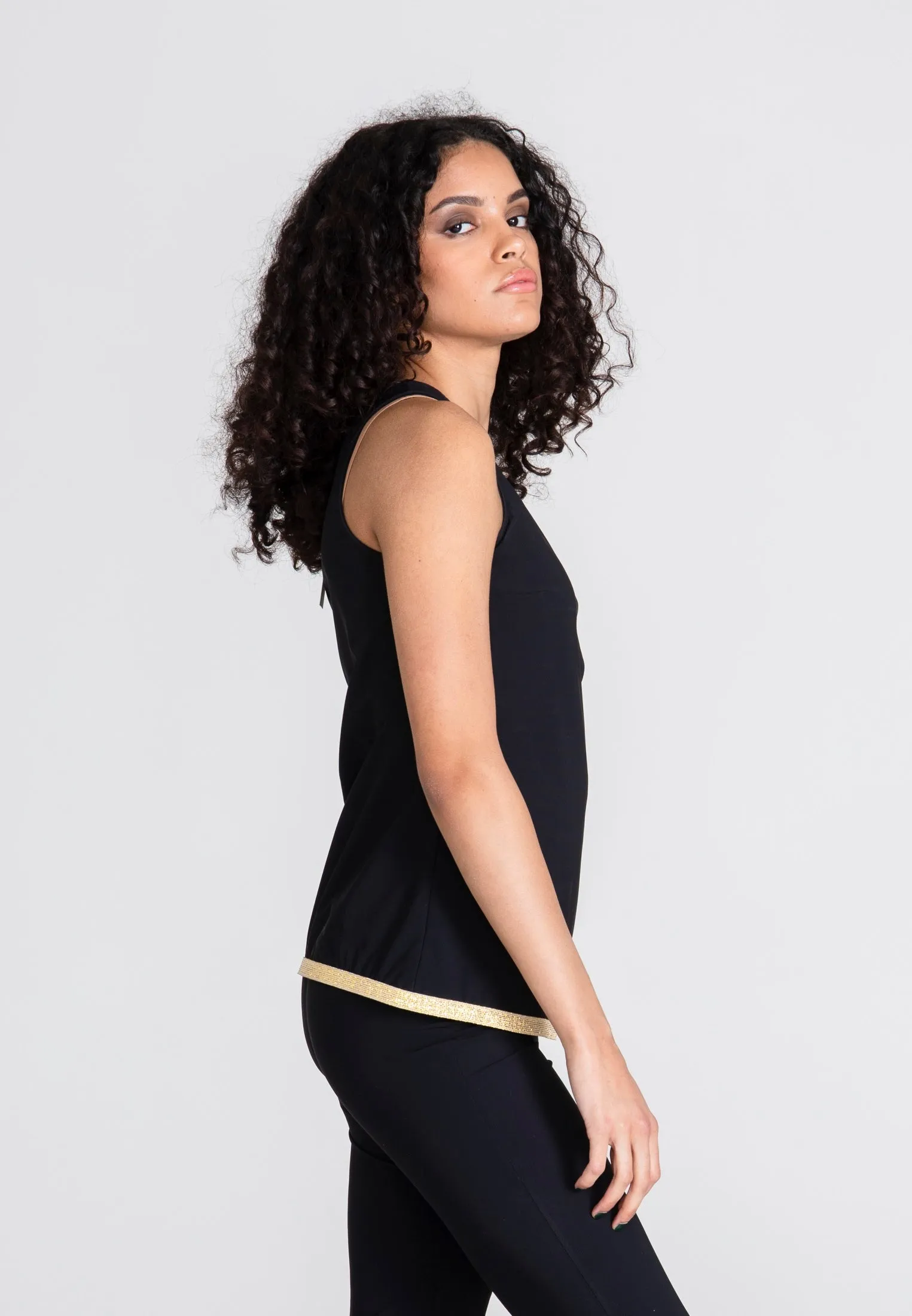 La Luna Sport Top Gold - Black Opaque