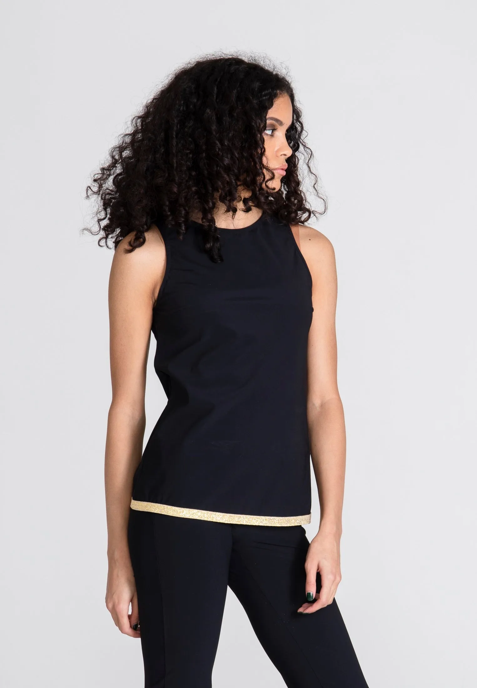 La Luna Sport Top Gold - Black Opaque