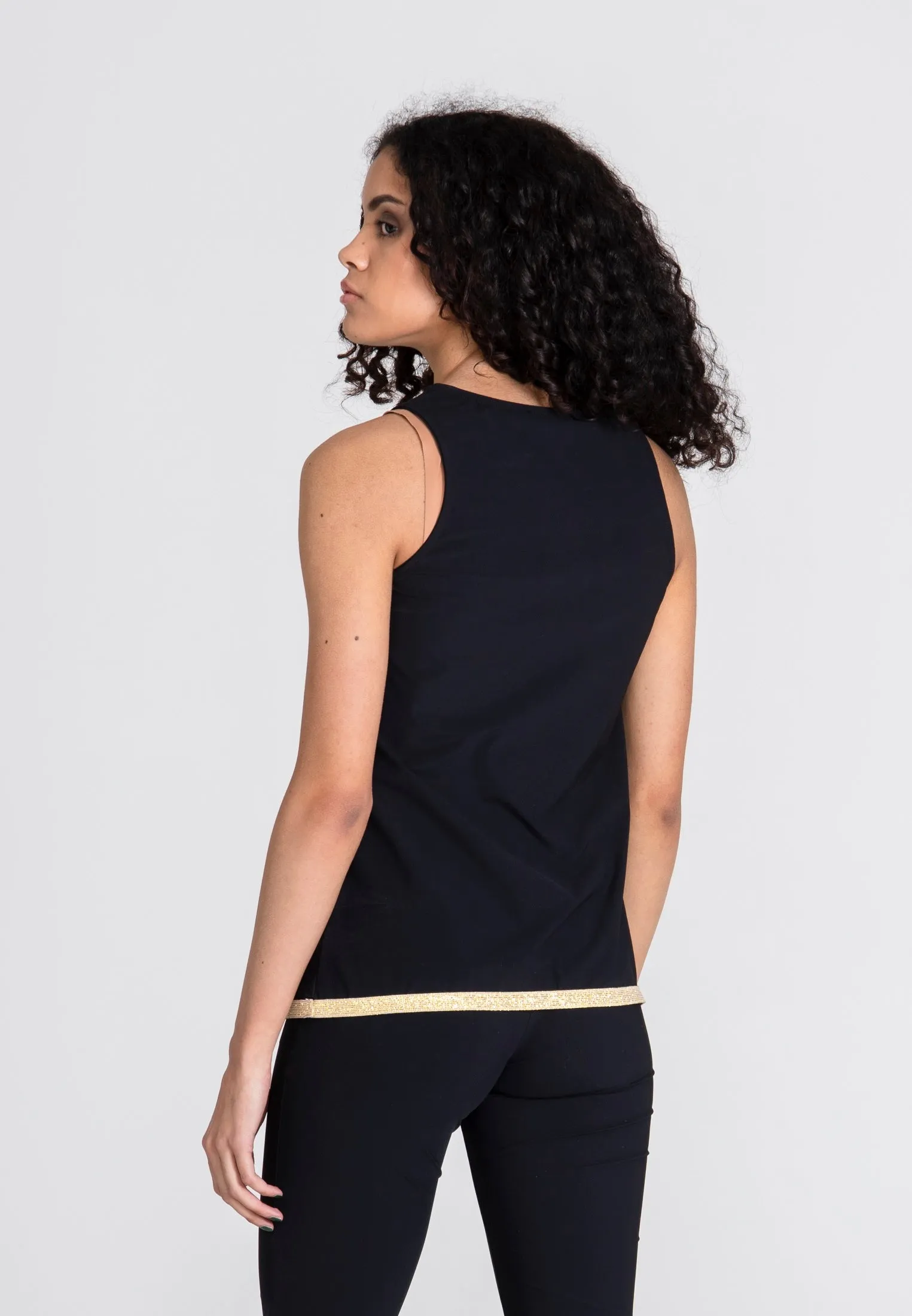 La Luna Sport Top Gold - Black Opaque