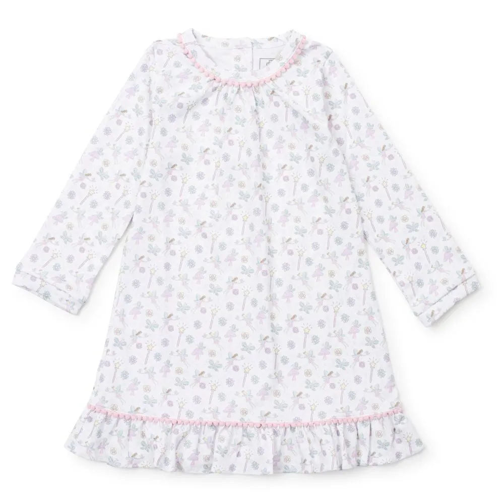 Lila & Hayes Girls Carlin Lounge Dress - Fairies