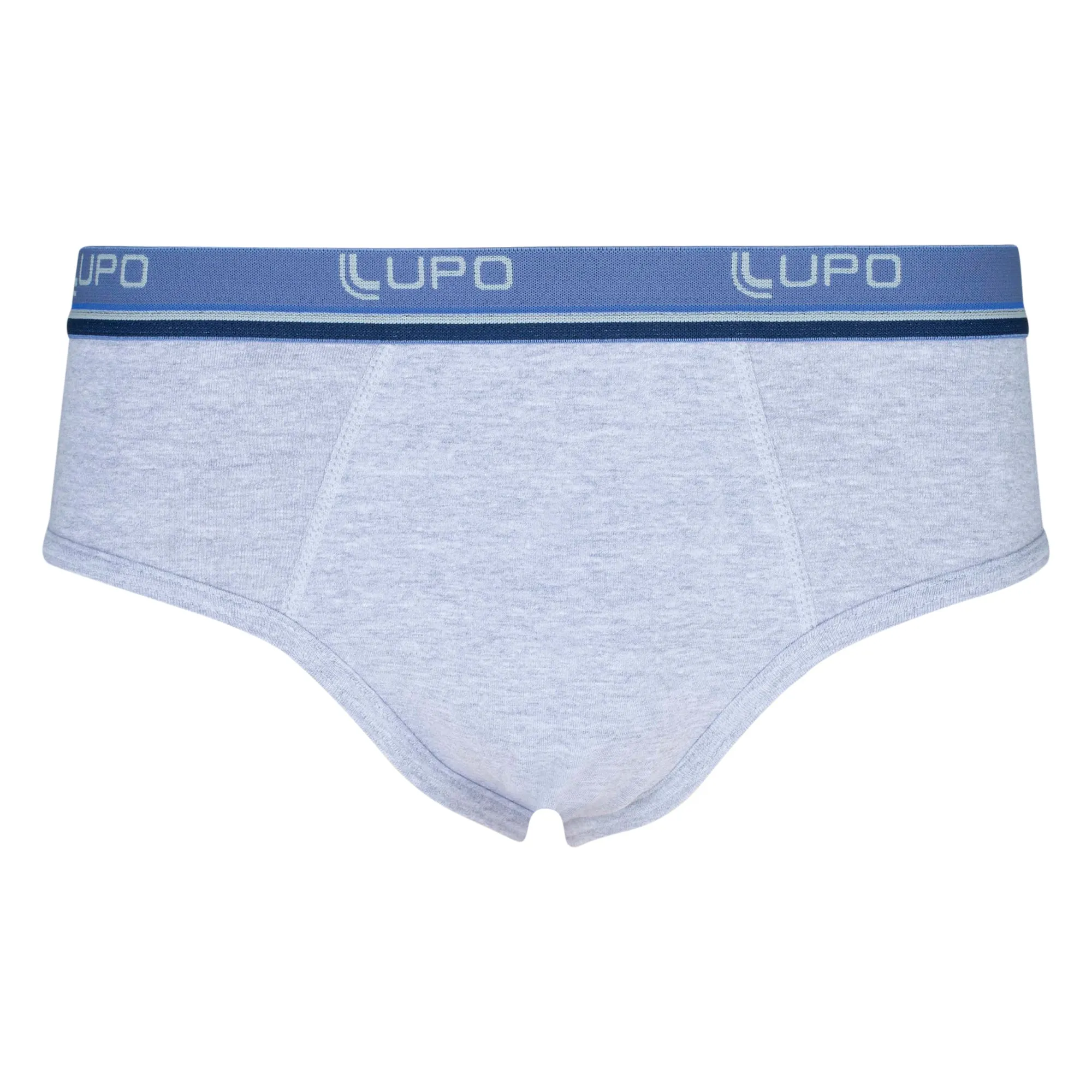 Lupo Men's Cotton Stretch 3 Pack Hip Slip Briefs