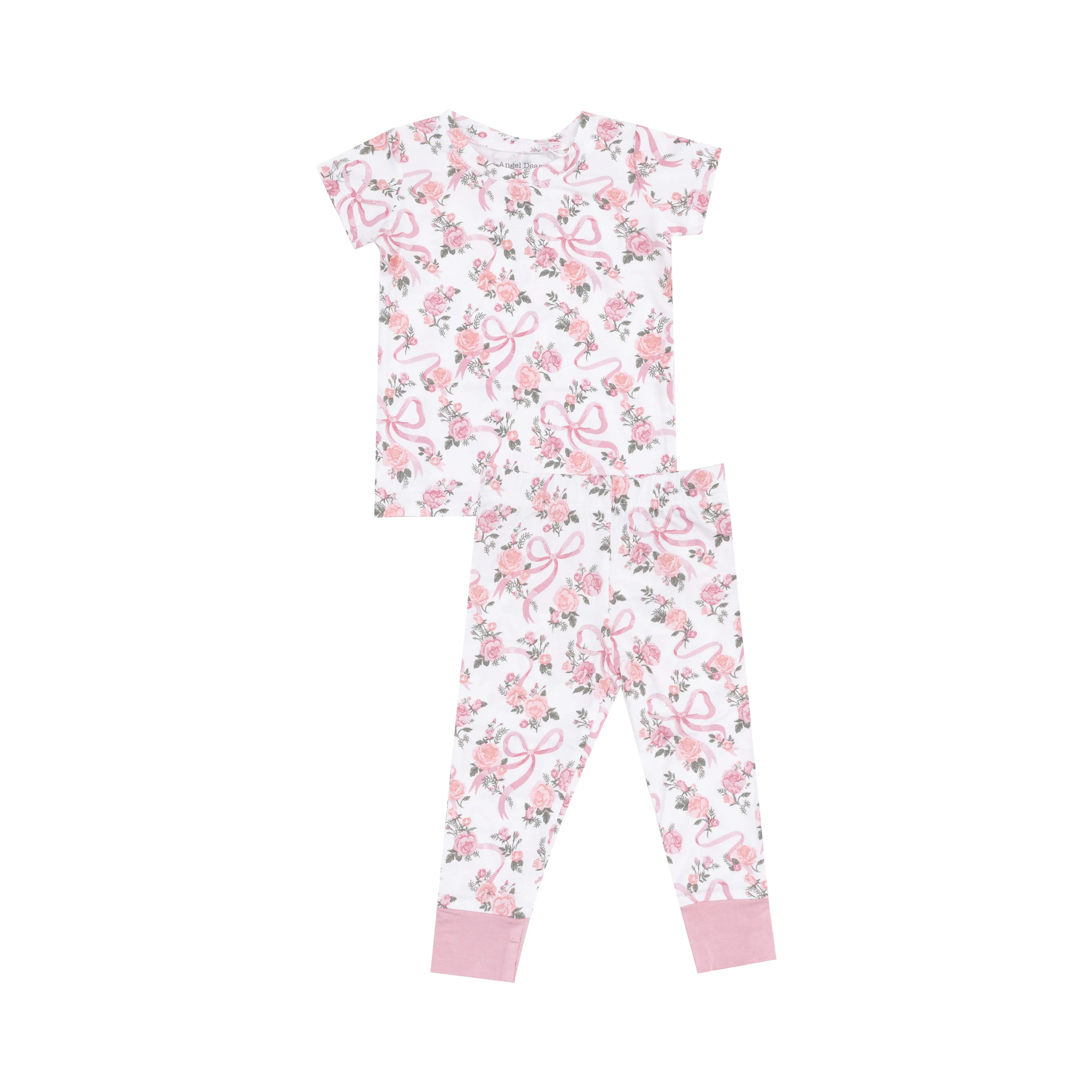 Ribbons & Flowers Shortsleeve Loungewear Set