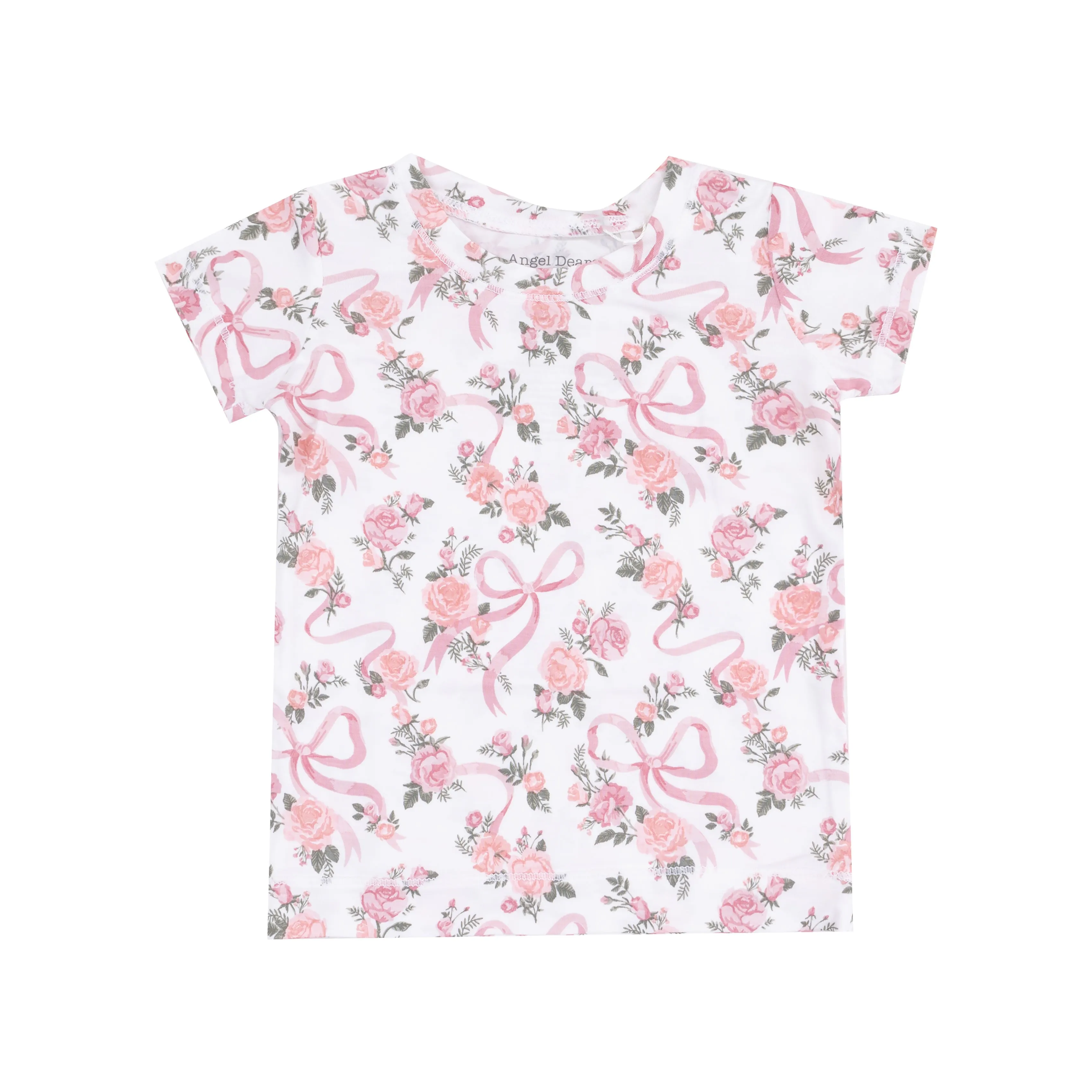 Ribbons & Flowers Shortsleeve Loungewear Set