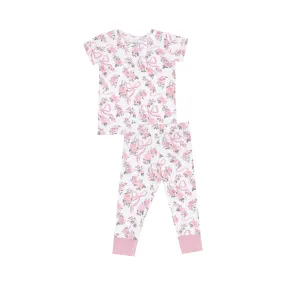 Ribbons & Flowers Shortsleeve Loungewear Set