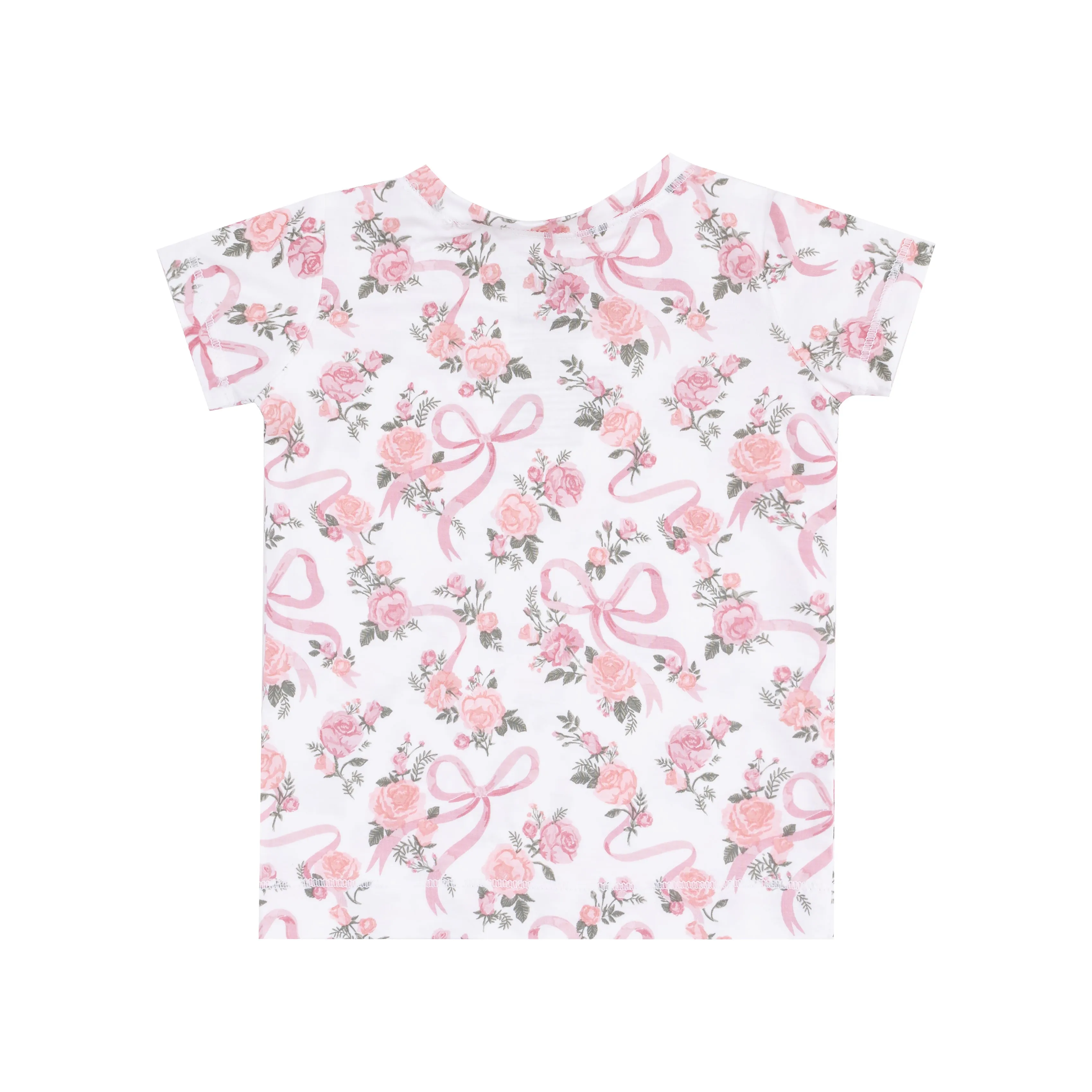 Ribbons & Flowers Shortsleeve Loungewear Set