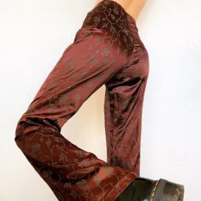 Silky Floral Pants