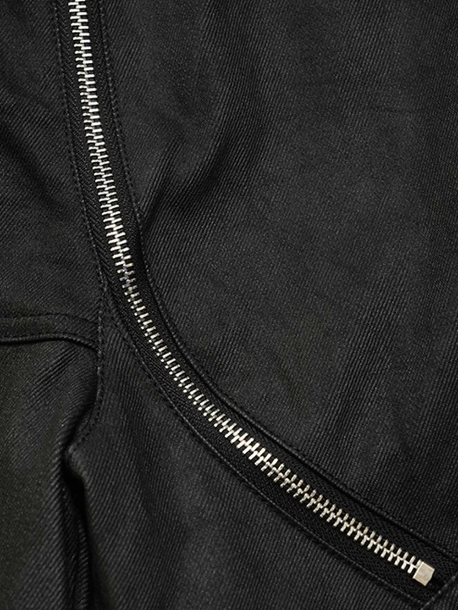 Sneakerhill Street Hip-Hop Structure Zipper Design Washed Jeans