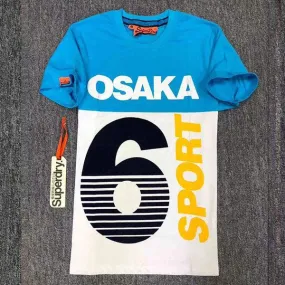 Super Dry Osaka 6 Sport Polo T-shirt Skyblue