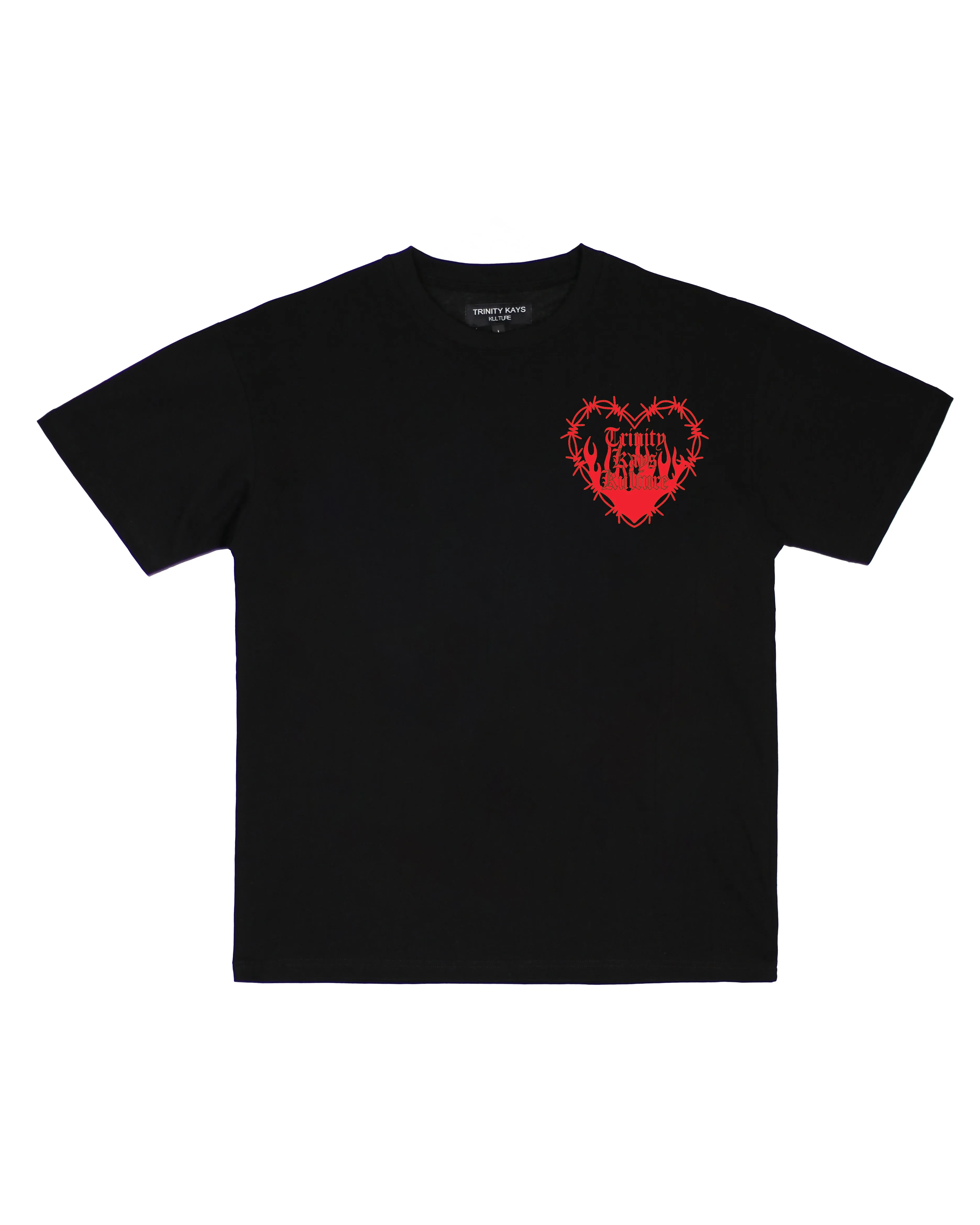 Trinity Kays Kulture Love Me To Death Graphic T Shirt in  Black and Red
